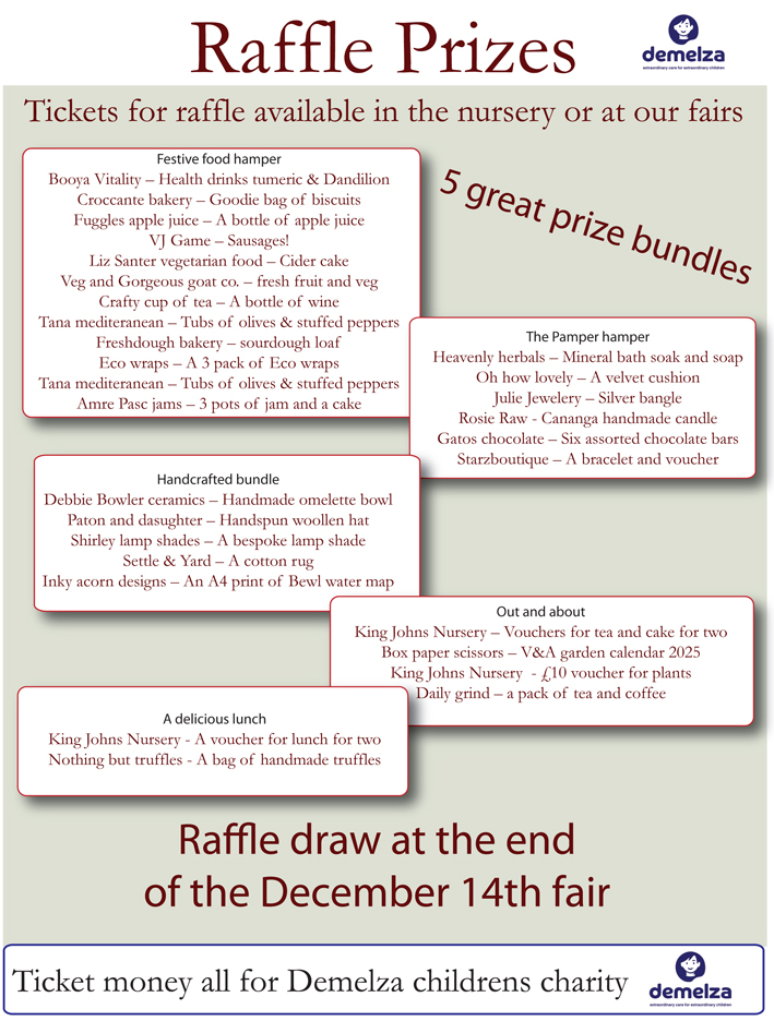 Raffle prize bundles